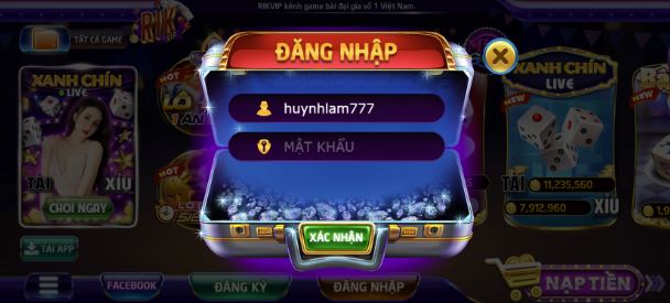 Nạp tiền nhanh chóng vào tài khoản Rikvip 79 trực tuyến - Rikvip